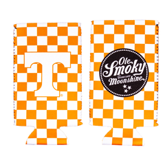 UT CHECKER SLIM CAN KOOZIE