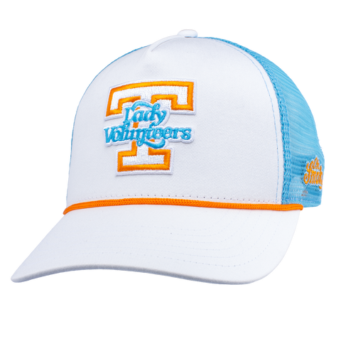 LADY VOLS ROPE HAT - WHITE/BLUE