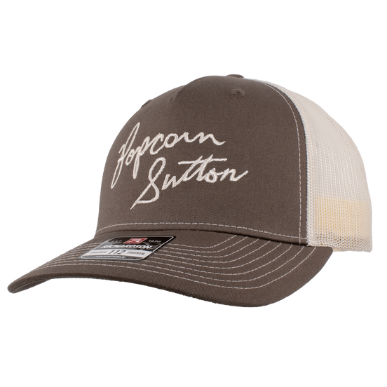 POPCORN SUTTON SCRIPT HAT