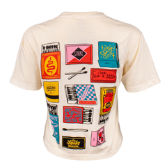 MATCHBOOK CROP TEE - IVORY