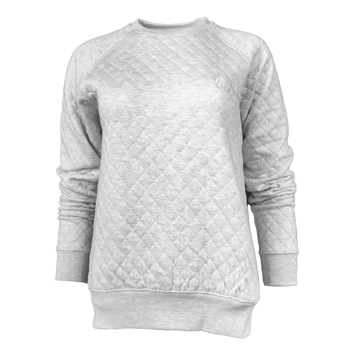 QUILTED RAGLAN CREWNECK