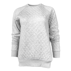 QUILTED RAGLAN CREWNECK