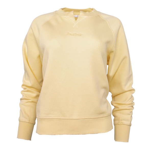 WILLOW WASHED CREWNECK - BUTTER, view 1