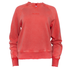 WILLOW WASHED CREWNECK - POPPY