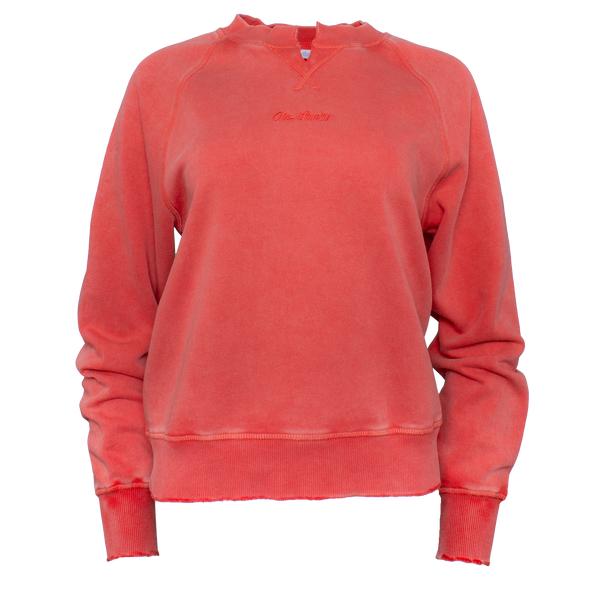 WILLOW WASHED CREWNECK - POPPY, view 1