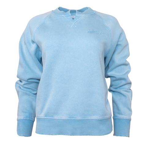WILLOW WASHED CREWNECK - SUMMER SKY
