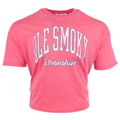 ARCH TEXT BOARDWALK TEE - LIPSTICK