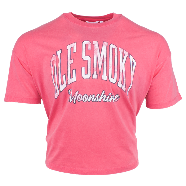 ARCH TEXT BOARDWALK TEE - LIPSTICK, view 1
