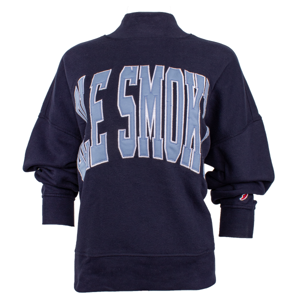 MOCK NECK - NAVY, view 1