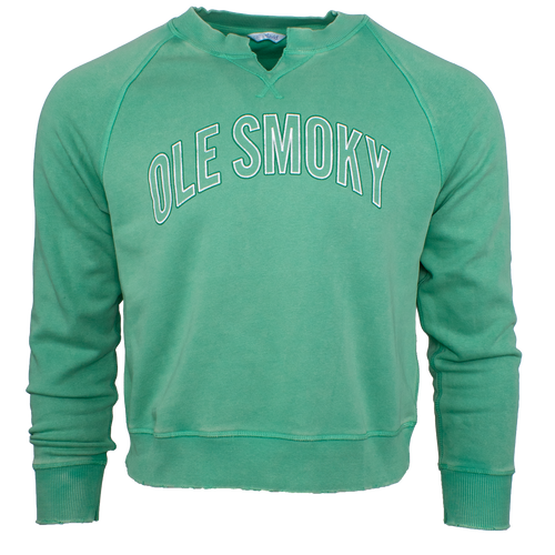 STITCH WILLOW WASH CREWNECK - PALM TREE