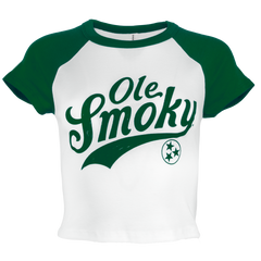 SWOOSH BABY RAGLAN TEE - WHITE/KELLY