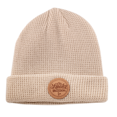 STONE BEANIE WITH LASER ETCHED PATCH