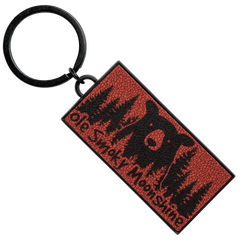 RED BEAR IN TREES KEYCHAIN