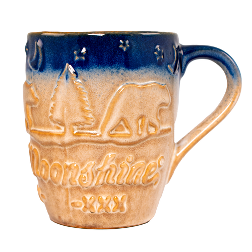 EMBOSSED MOLDED GLAZED MUG