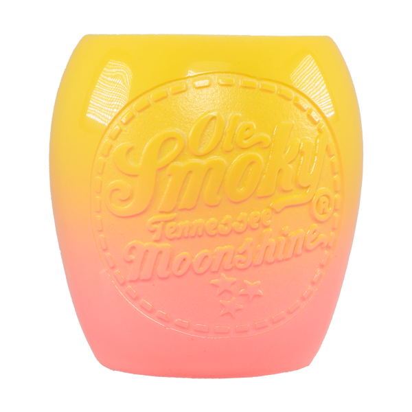 Yellow & Pink OMBRE DEEP ETCH SHOT GLASS