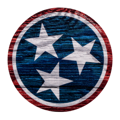 TN TRI STAR WOOD GRAIN STICKER