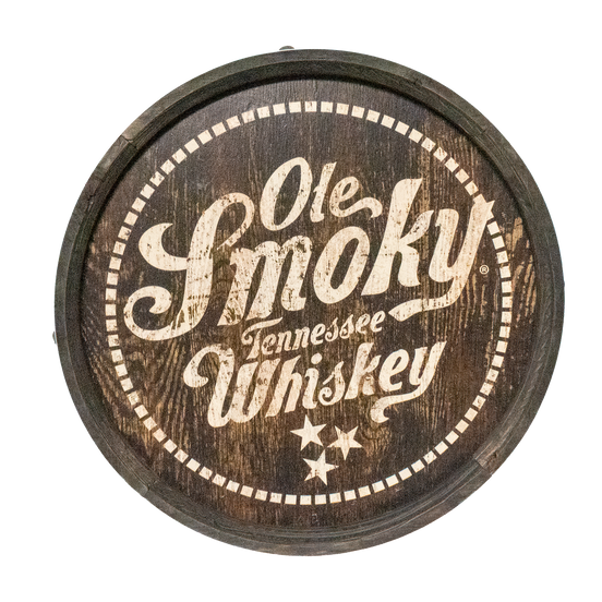 Whiskey BARREL TOP SIGN