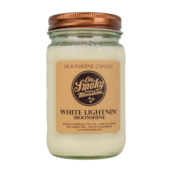 White Lightnin' Soy Candle